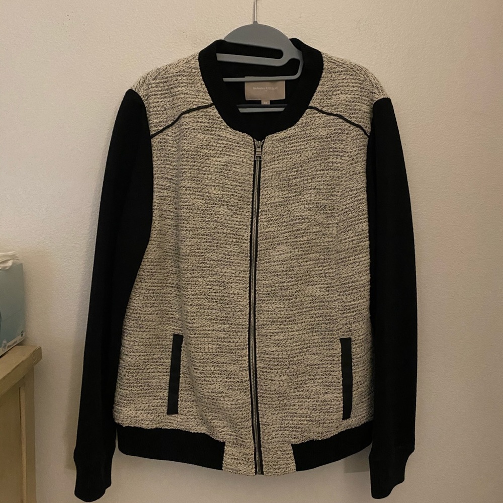 Banana Republic Tweed Zip-up